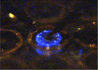 図1 ZnO紫外発光ダイオードの写真